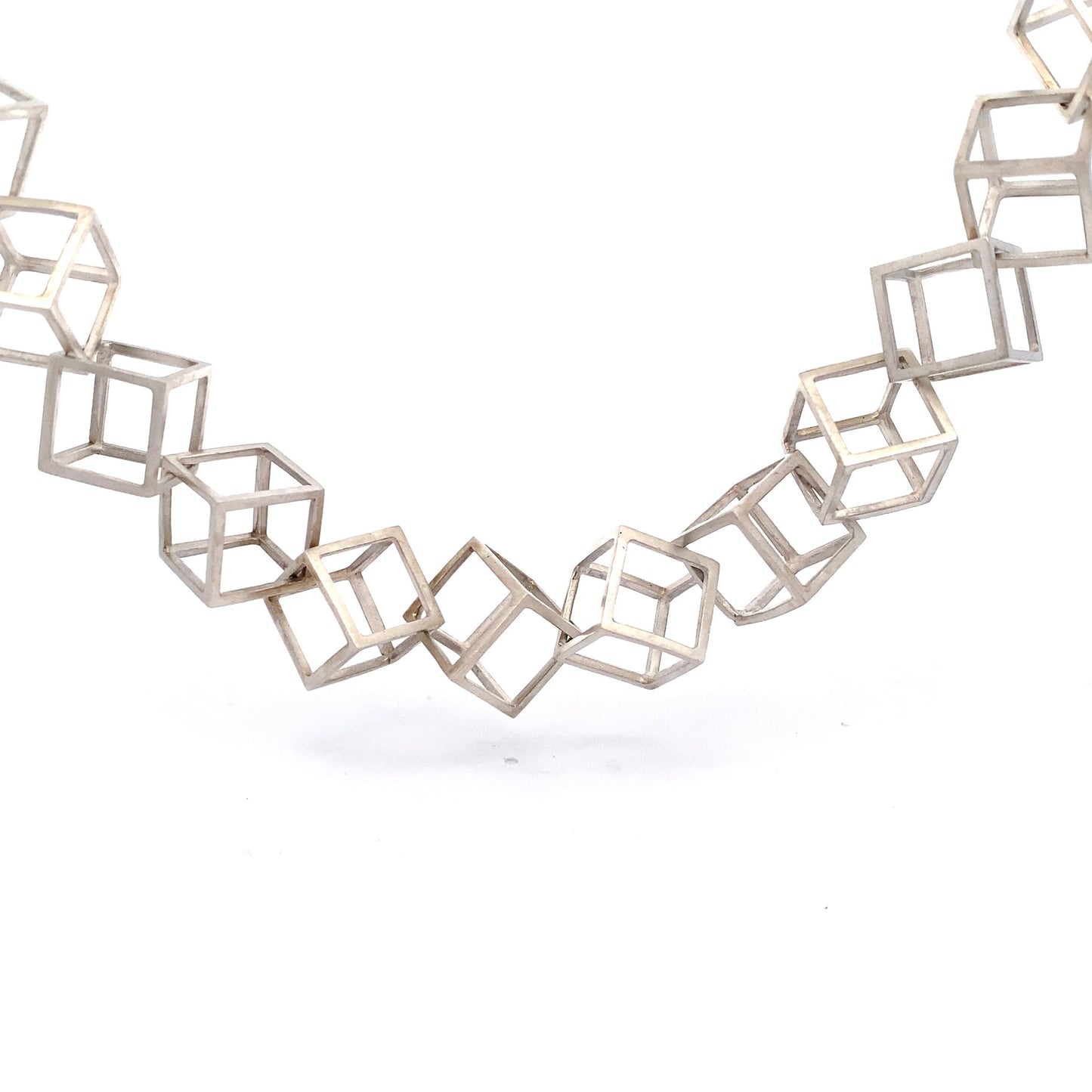 Cube Necklace | Sterling Silver or Gold