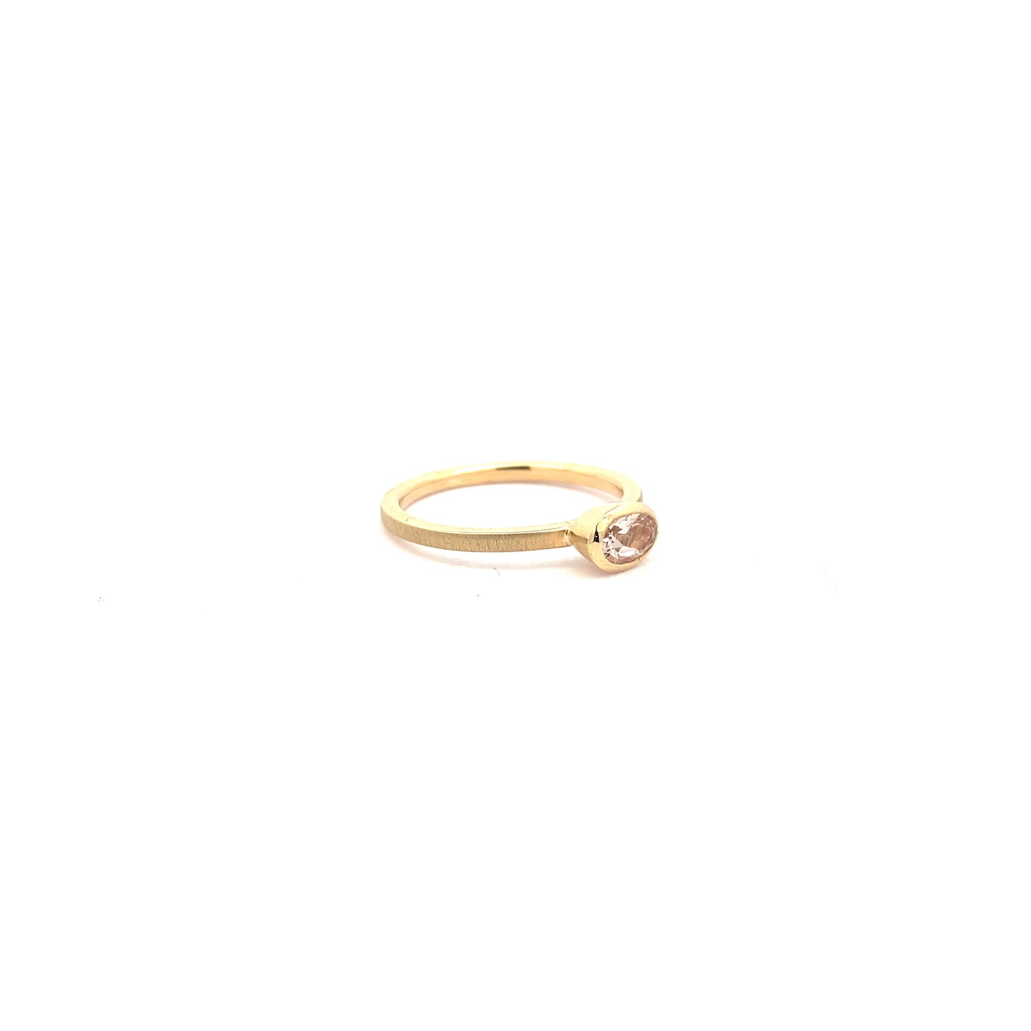 Morganite Stacking Ring