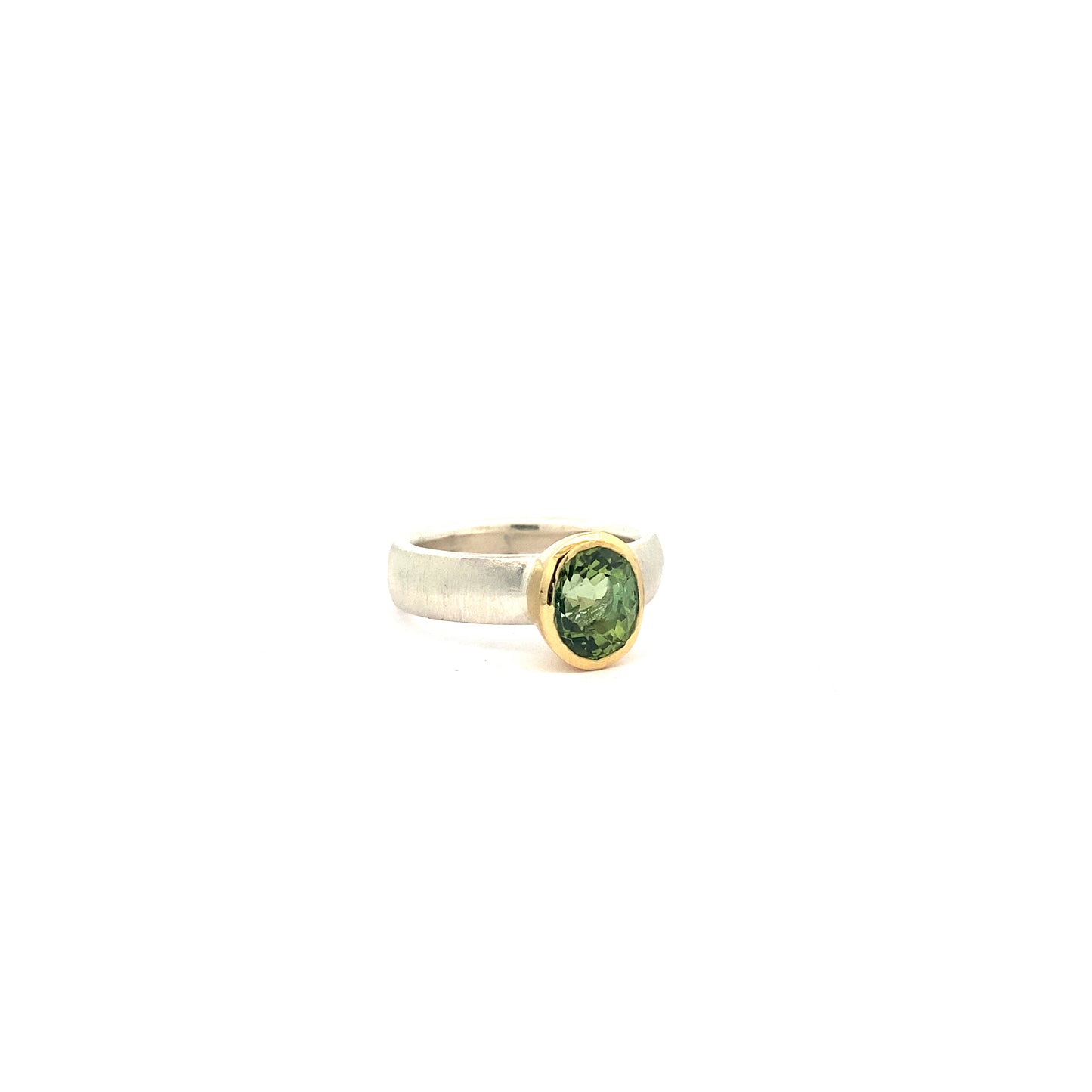 Spring Green Tourmaline Ring