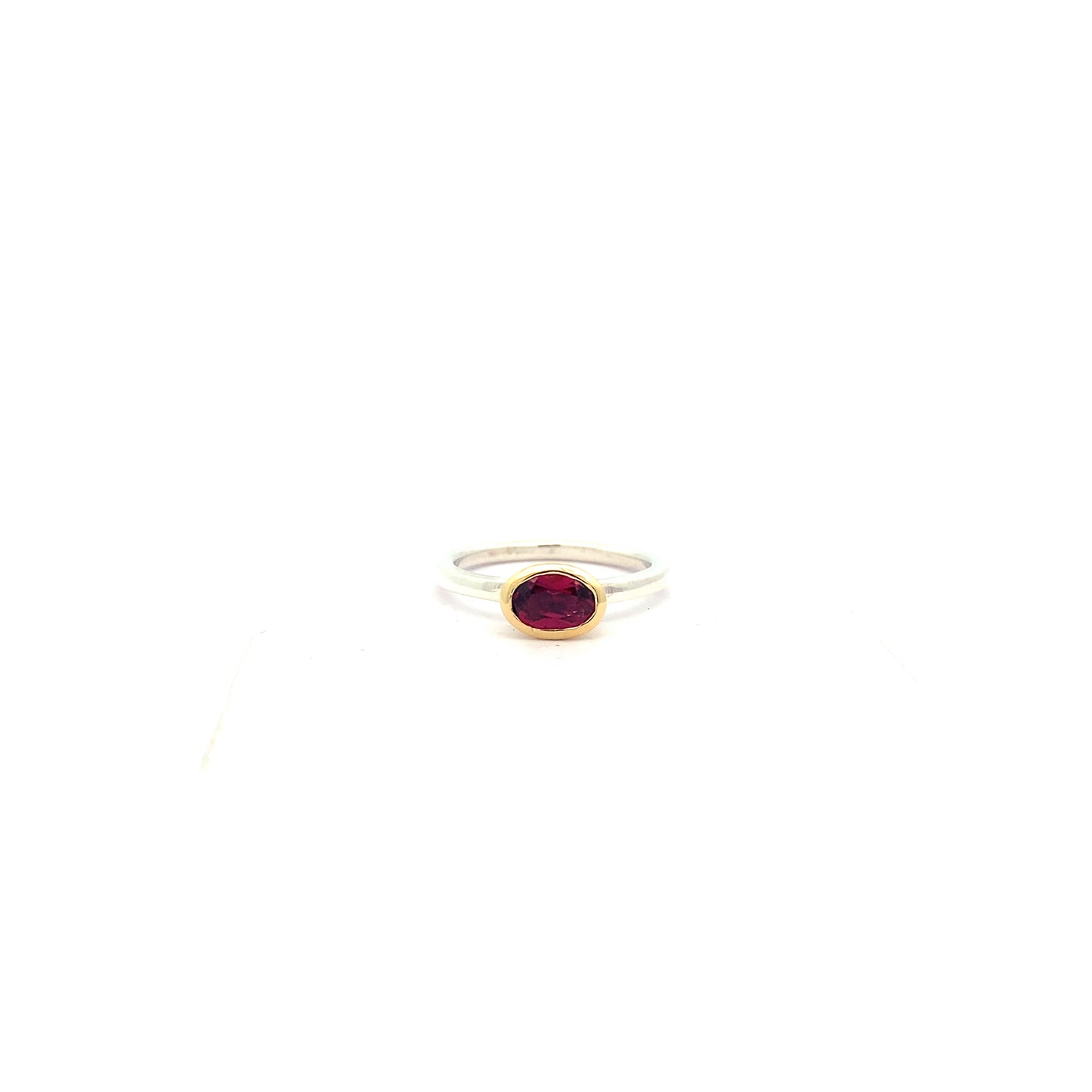 Oval Rubellite Ring