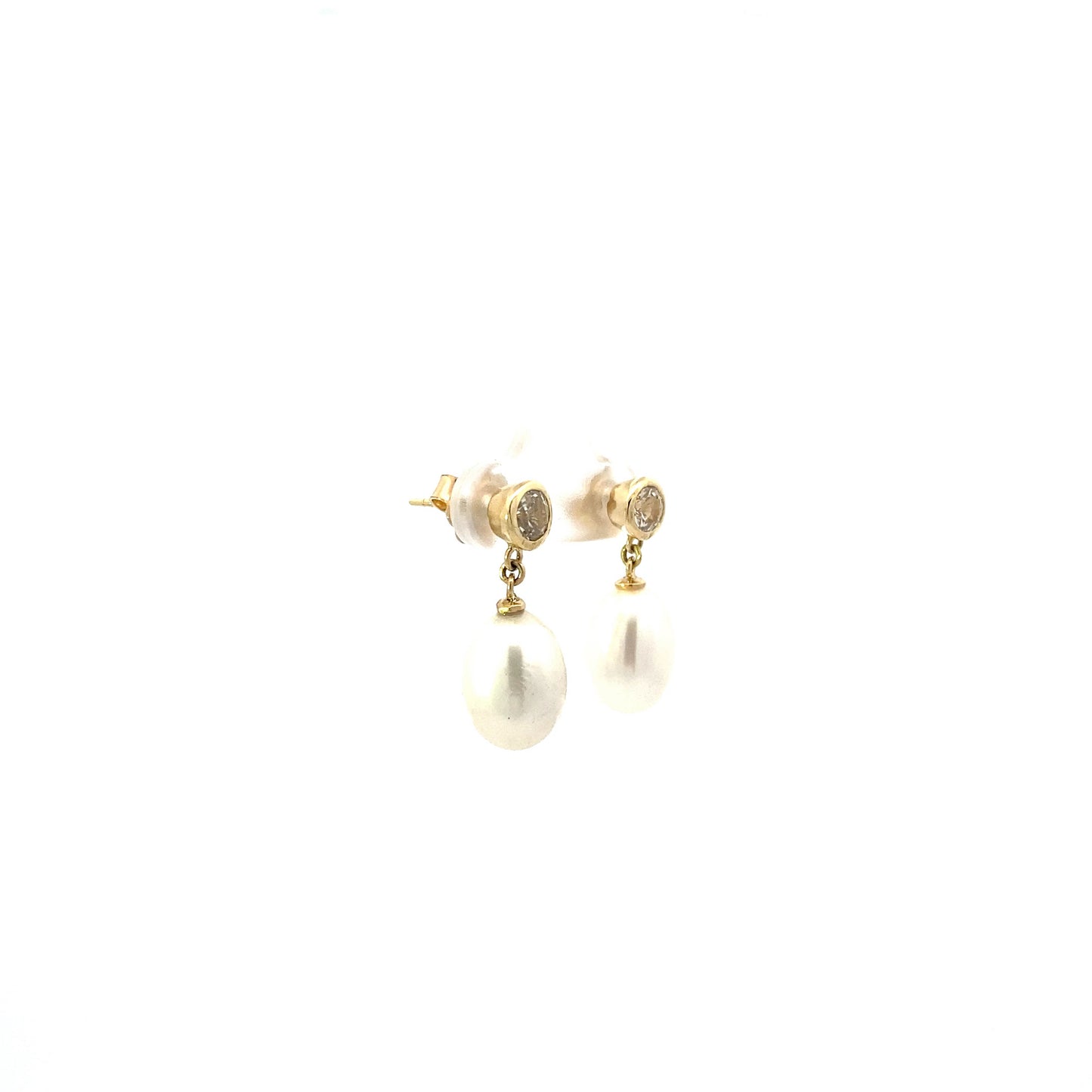 Champagne Sapphire and Pearl Drops