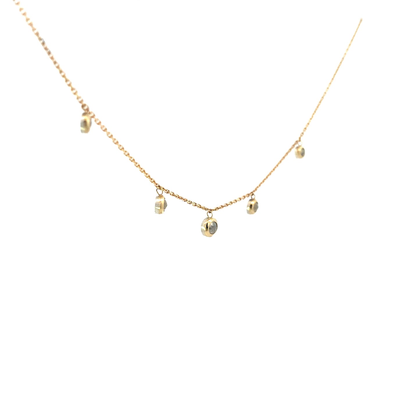 Rose Cut Diamond Necklace