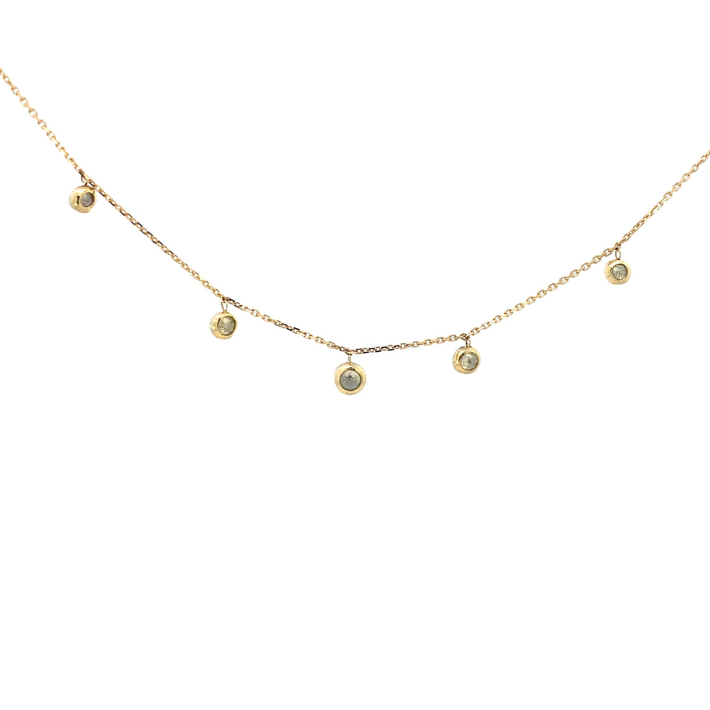 Rose Cut Diamond Necklace