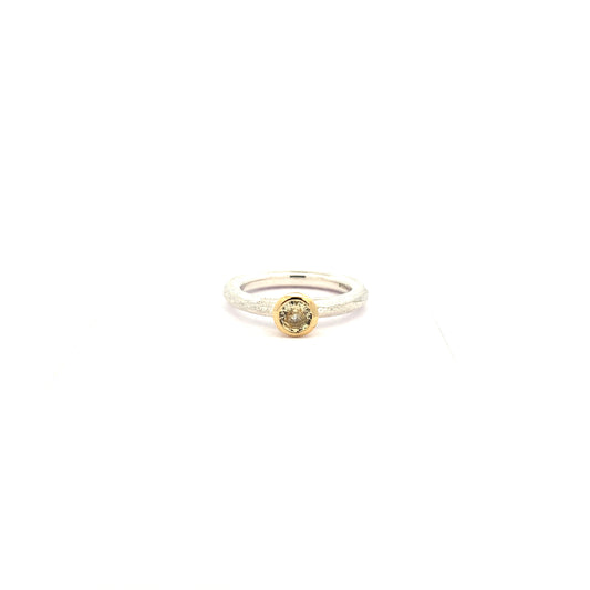 Yellow Sapphire Halo Ring