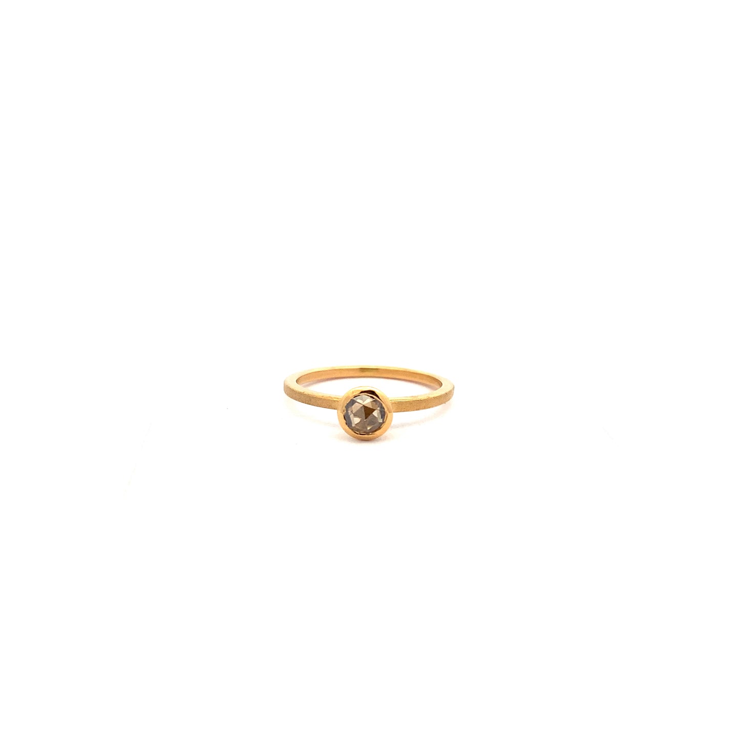 Brown Rose Cut Diamond Ring