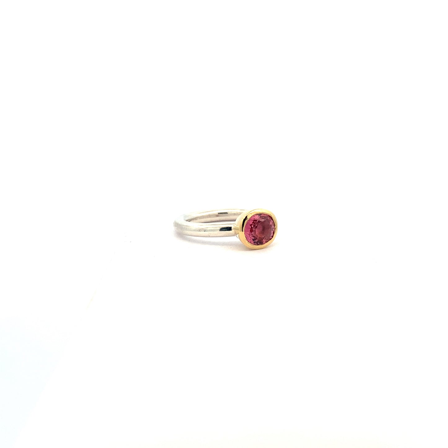 Pink Tourmaline on a Halo Band
