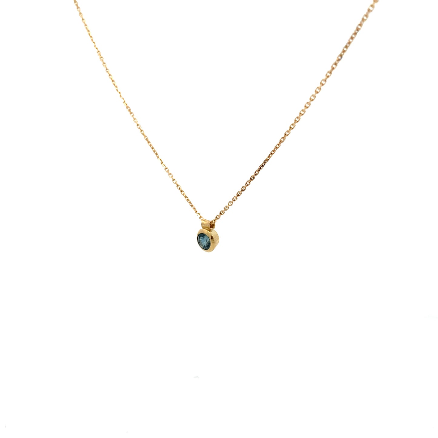 Teal Sapphire Pendant