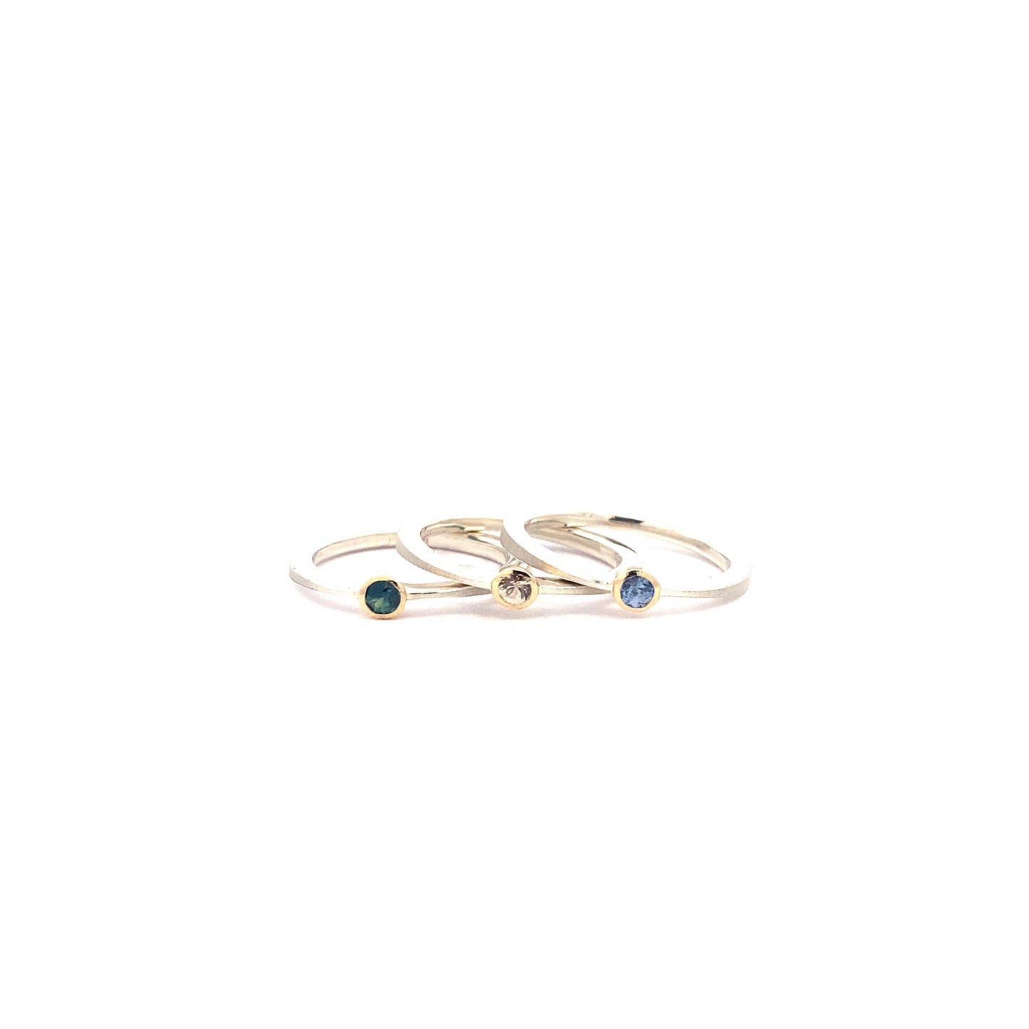 Sapphire Tapered Rings