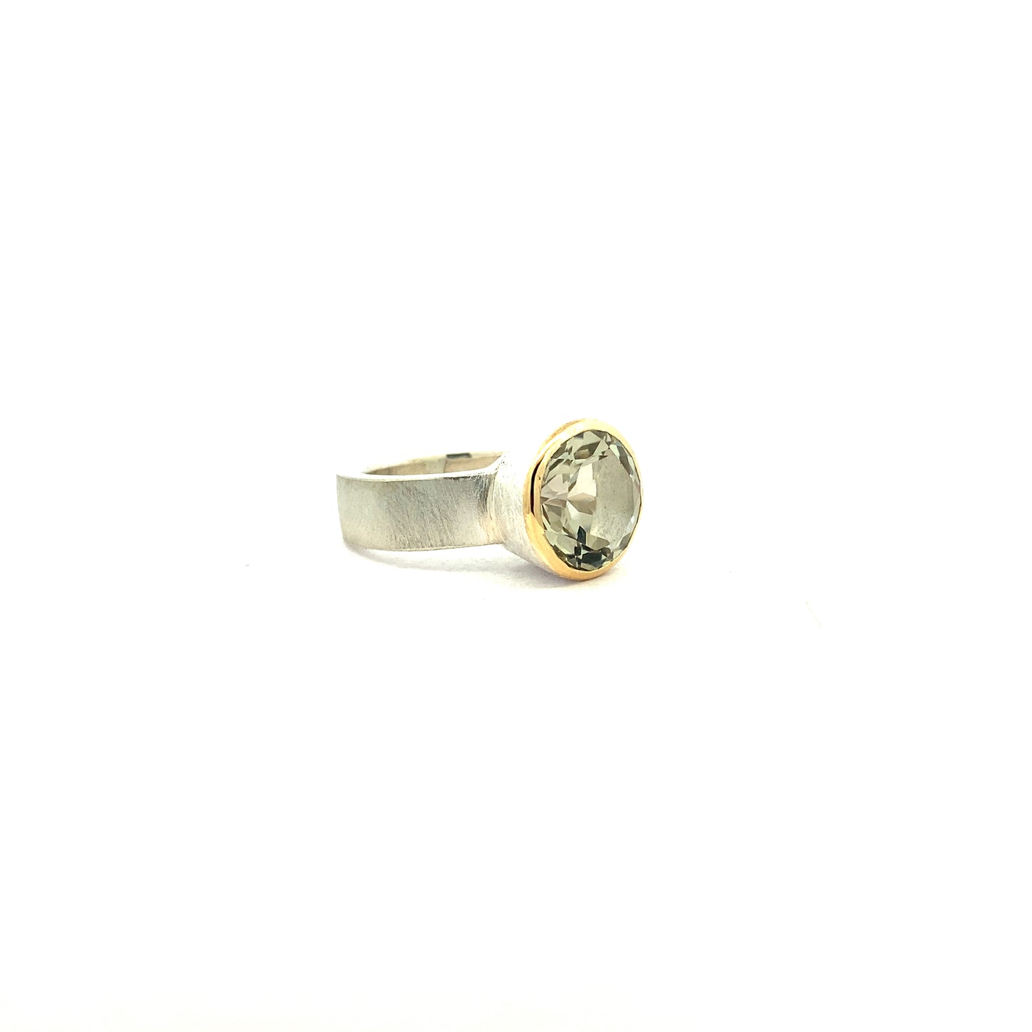 The Brigitte Ring - Green Quartz | Sky Blue Topaz | Rose Quartz