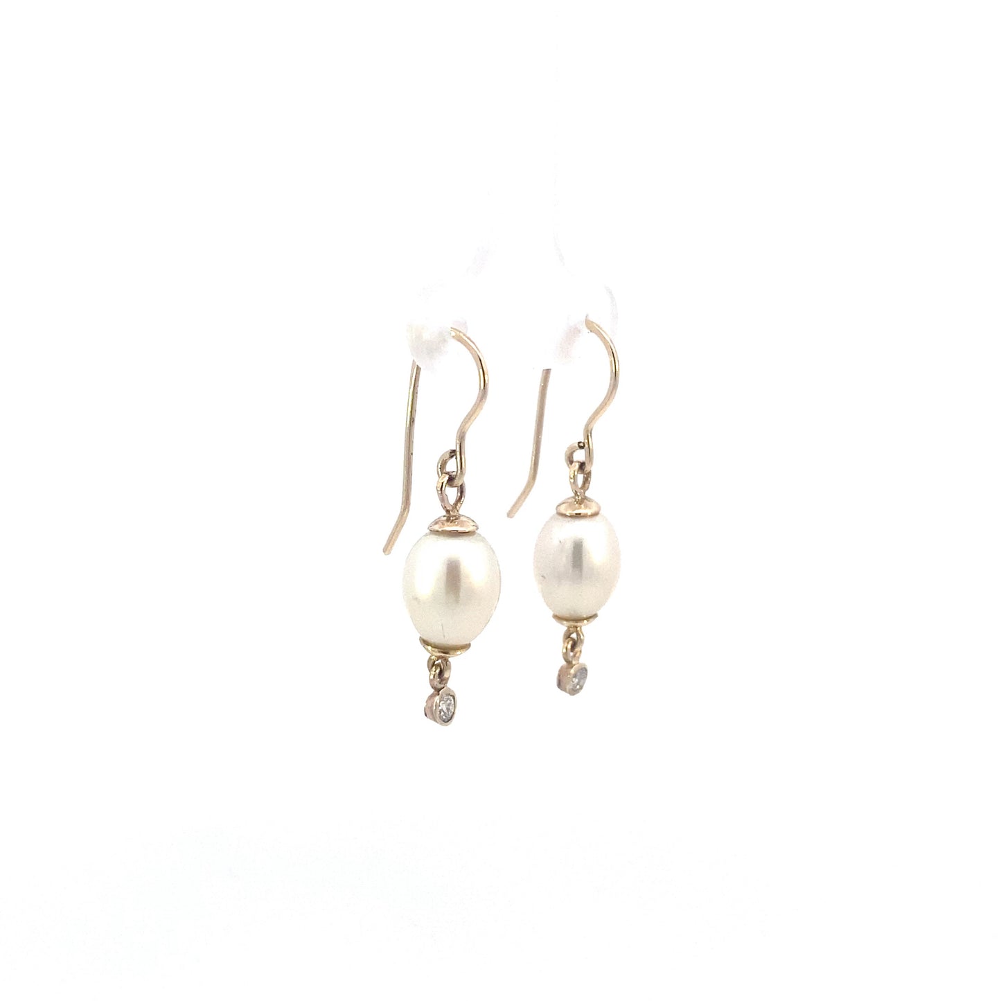 Pearl and Diamond Drops | Earrings
