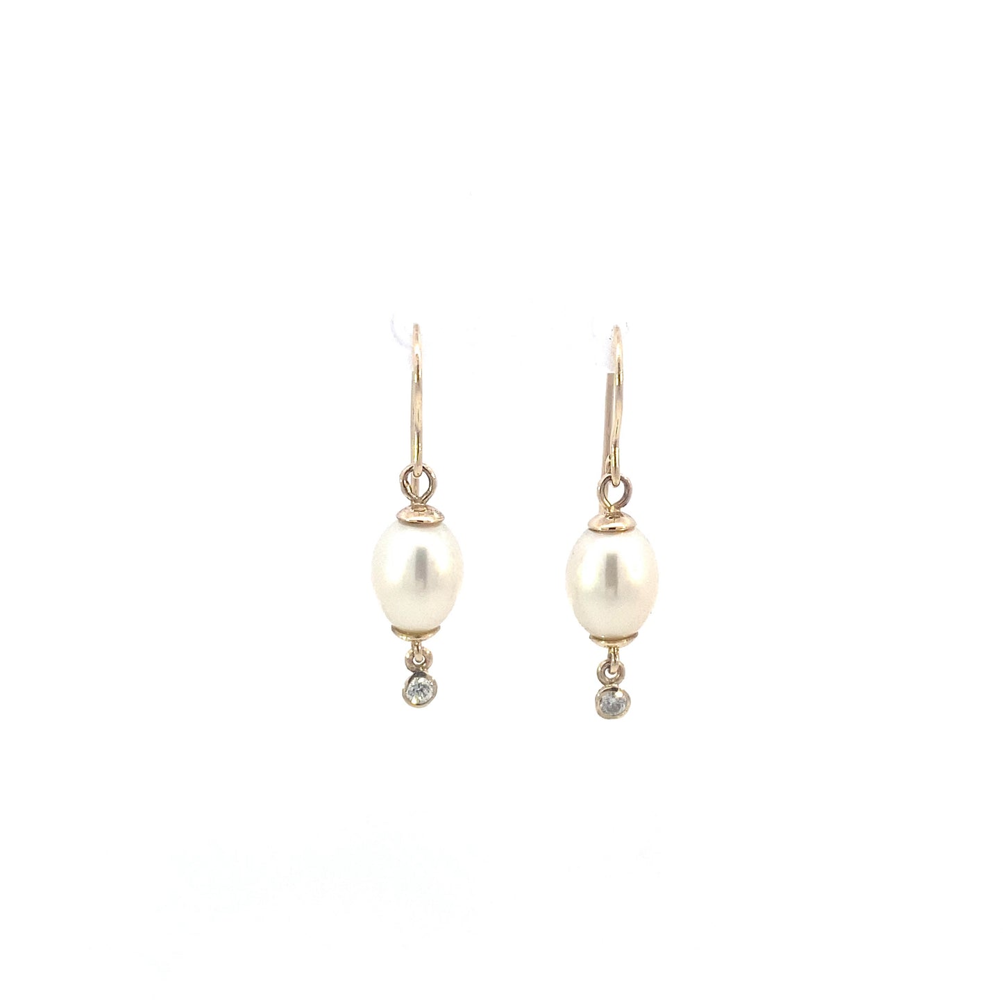 Pearl and Diamond Drops | Earrings