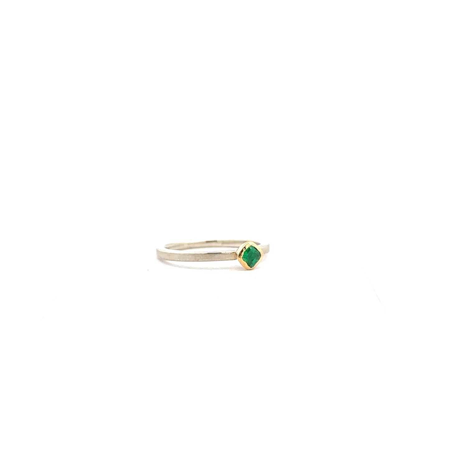 Square Emerald Ring