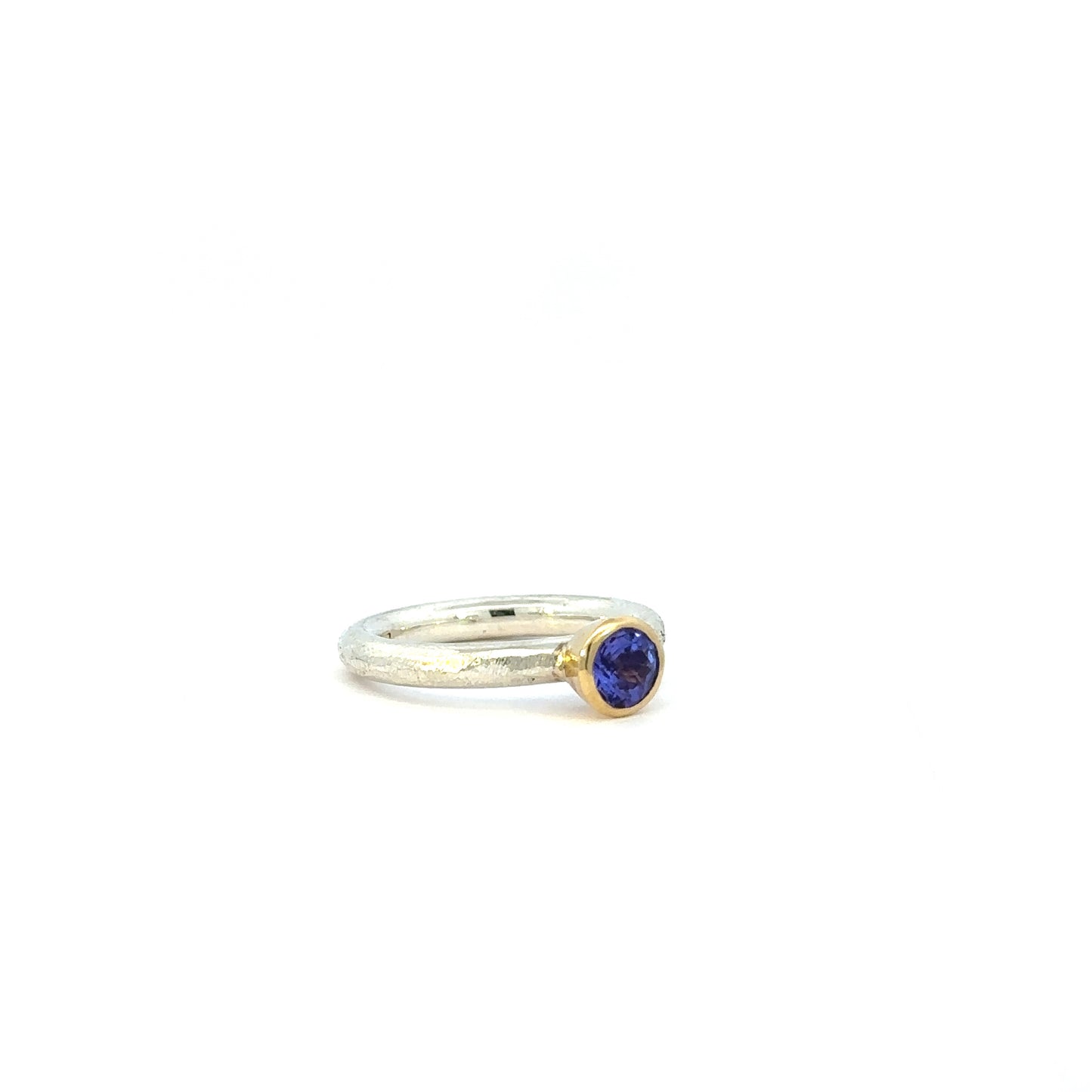 Tanzanite Halo Ring