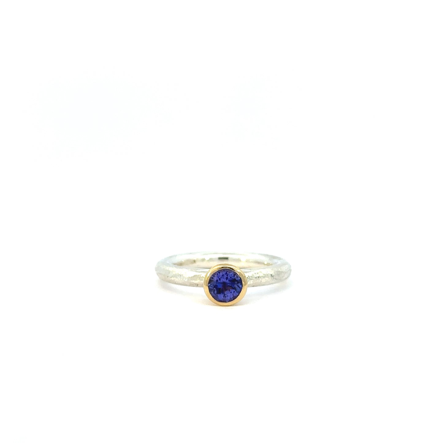 Tanzanite Halo Ring