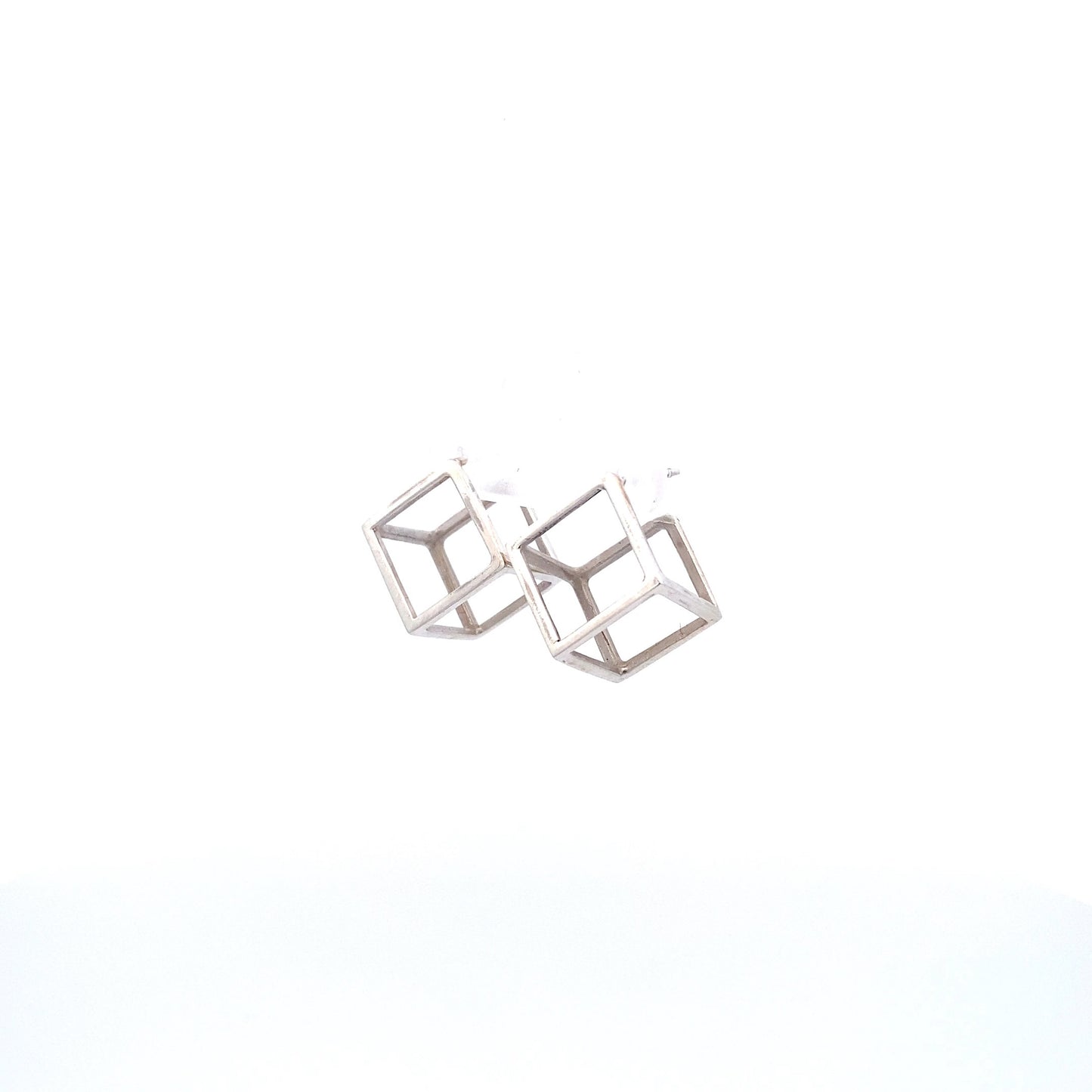 9ct Gold Cube Studs | Sterling Silver Cubes