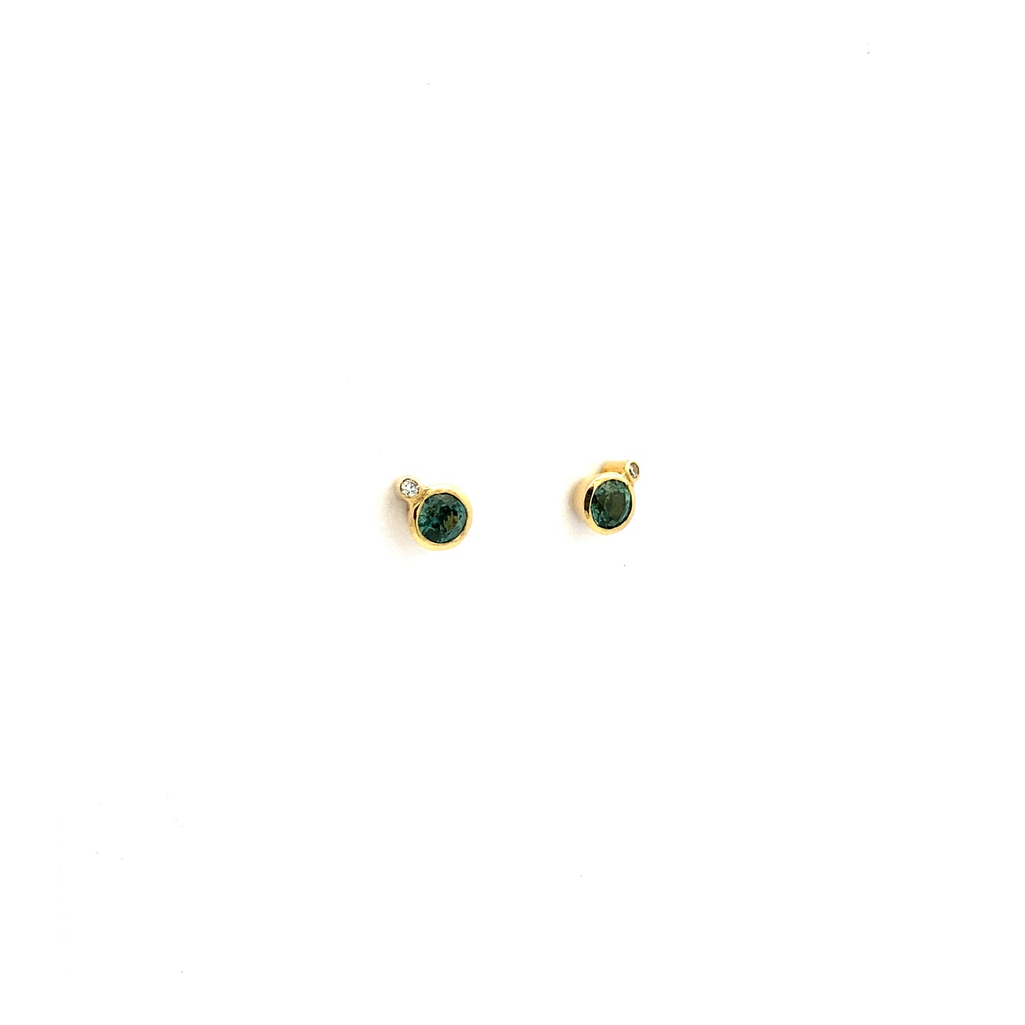 Montana Sapphire and Diamond Earrings