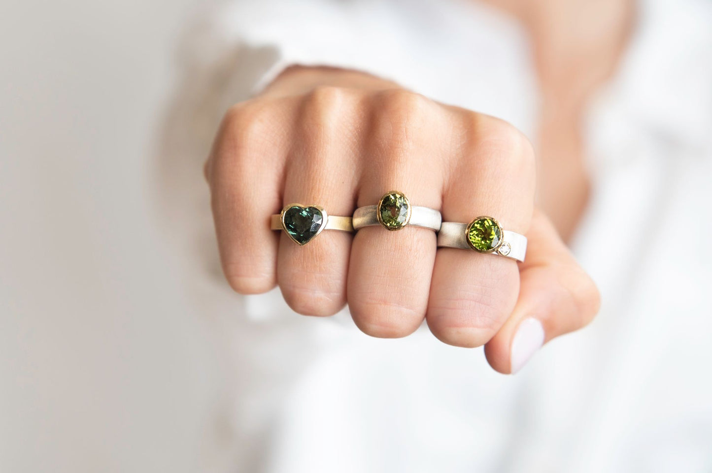 Oval Cut Pale Blue Beryl Ring