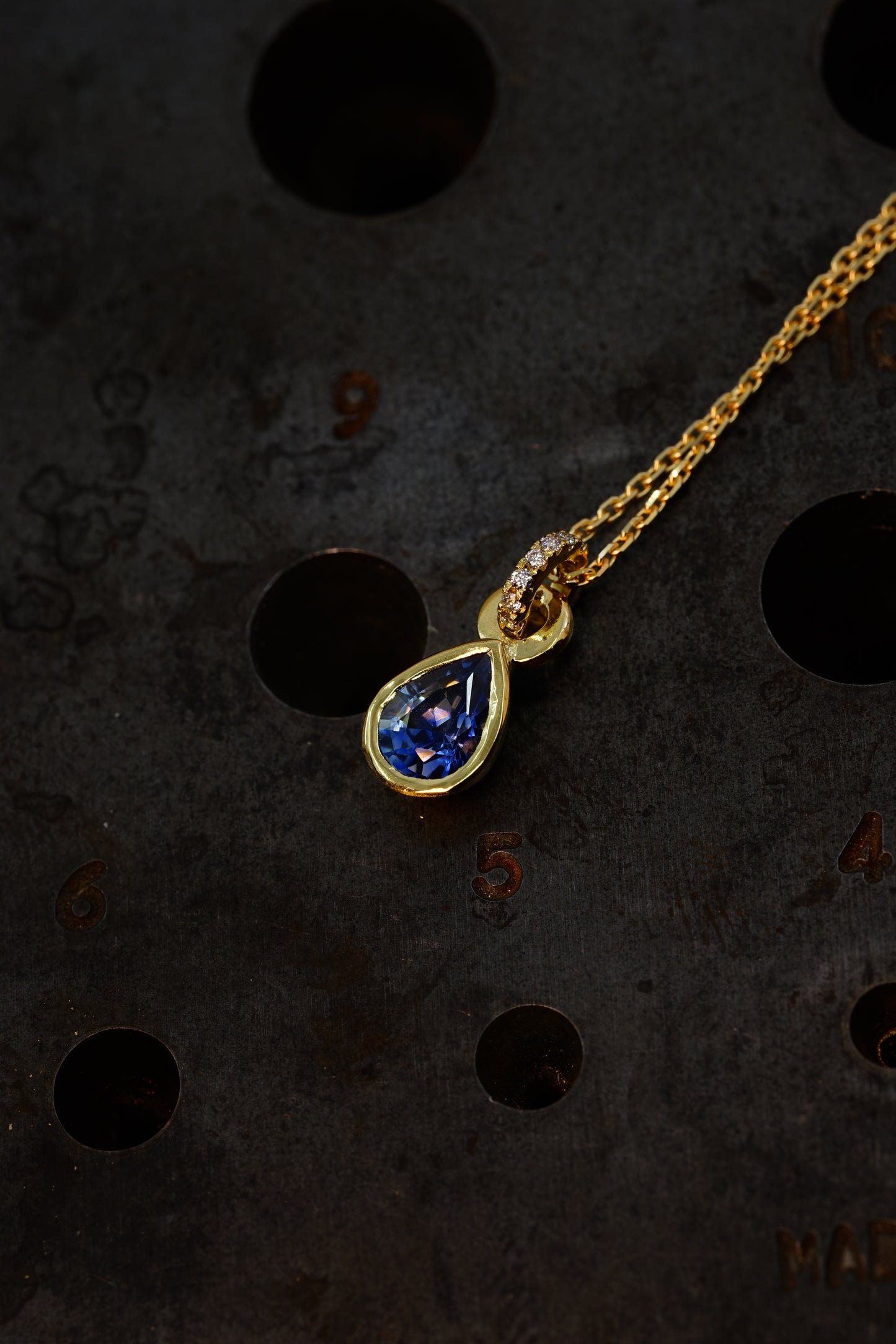 Sapphire and Diamond Pendant
