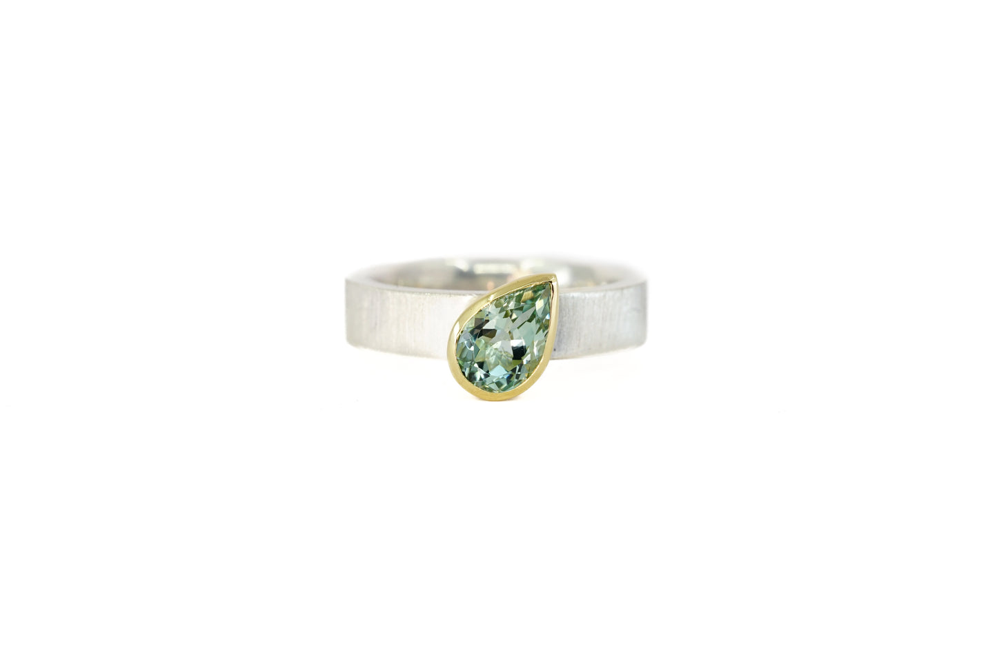Pear Cut Beryl Ring