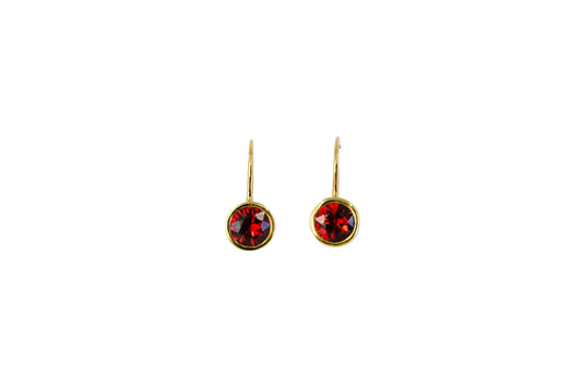 Bright Red Garnet Drops