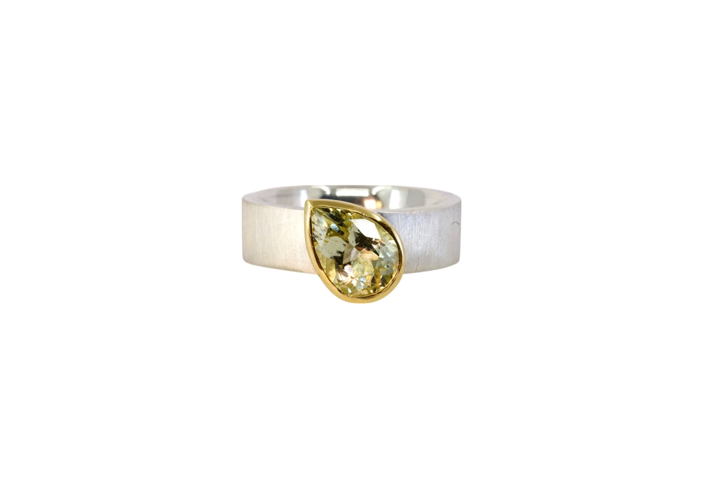 Pear Cut Beryl Ring