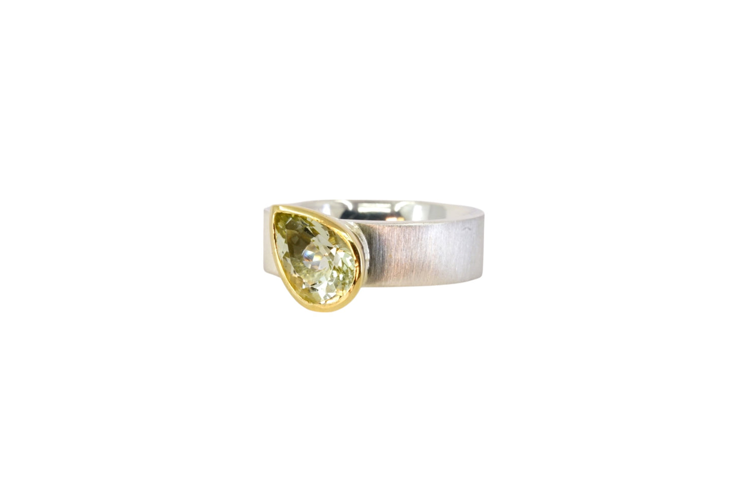 Pear Cut Beryl Ring