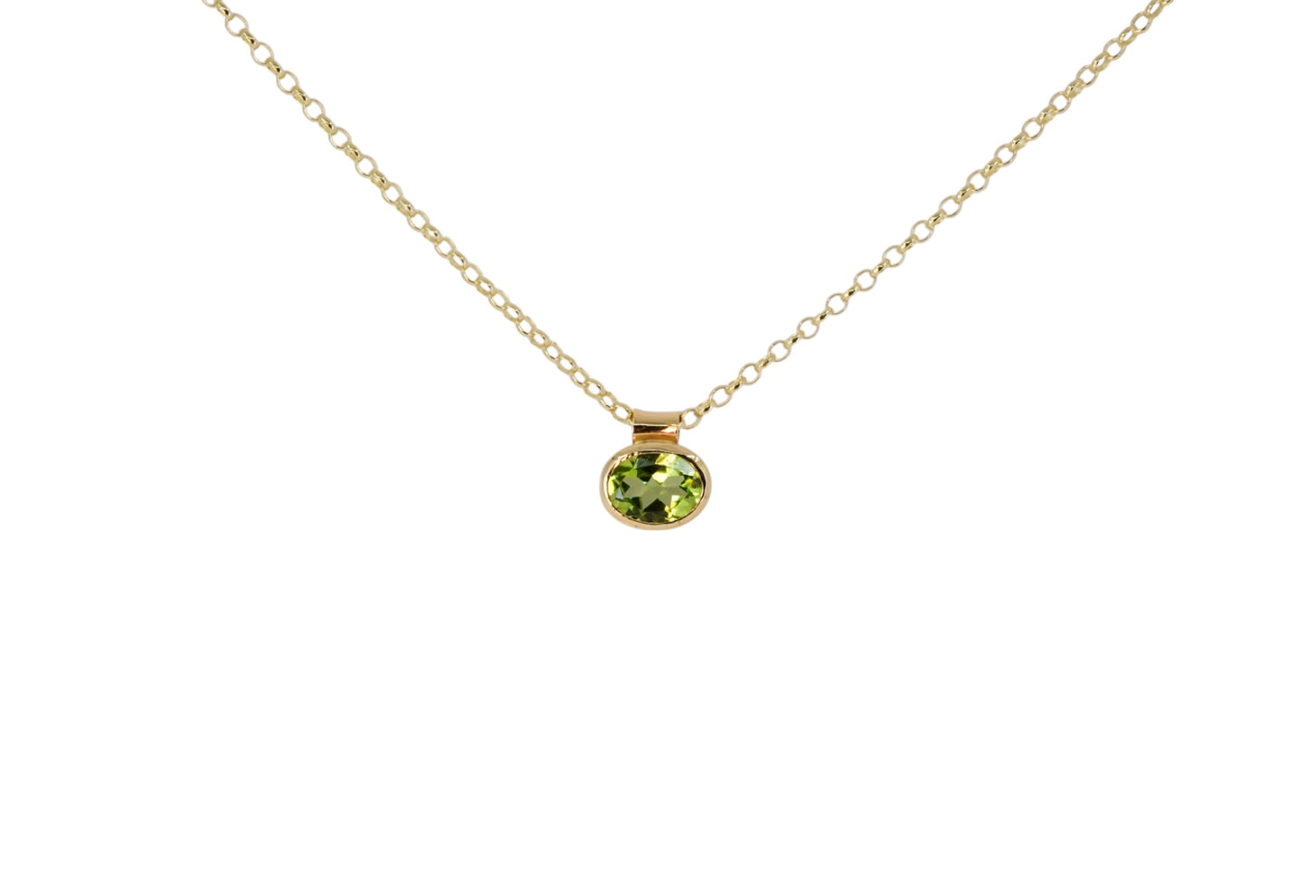 Oval Peridot Pendant