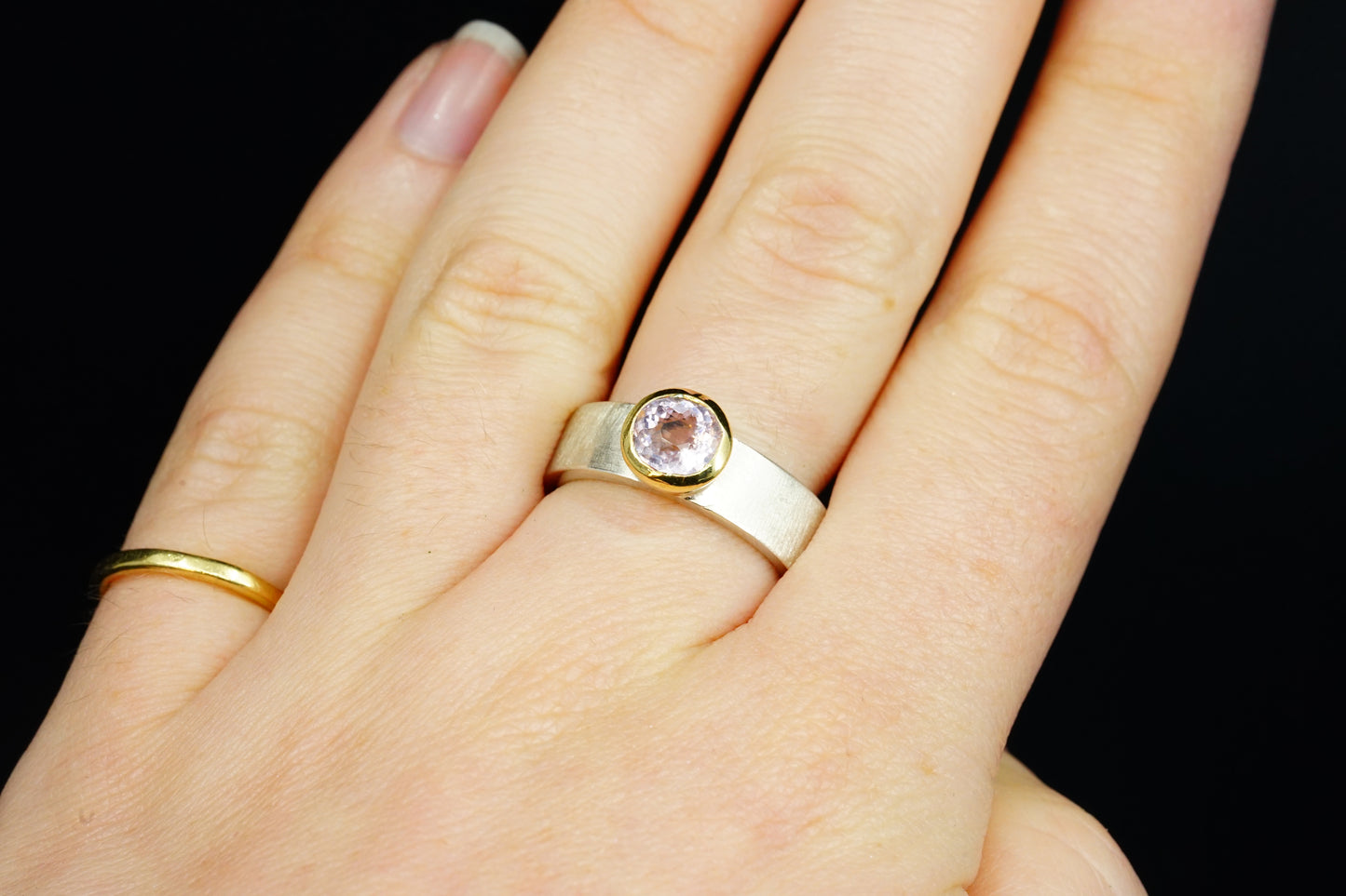 Round Morganite Ring