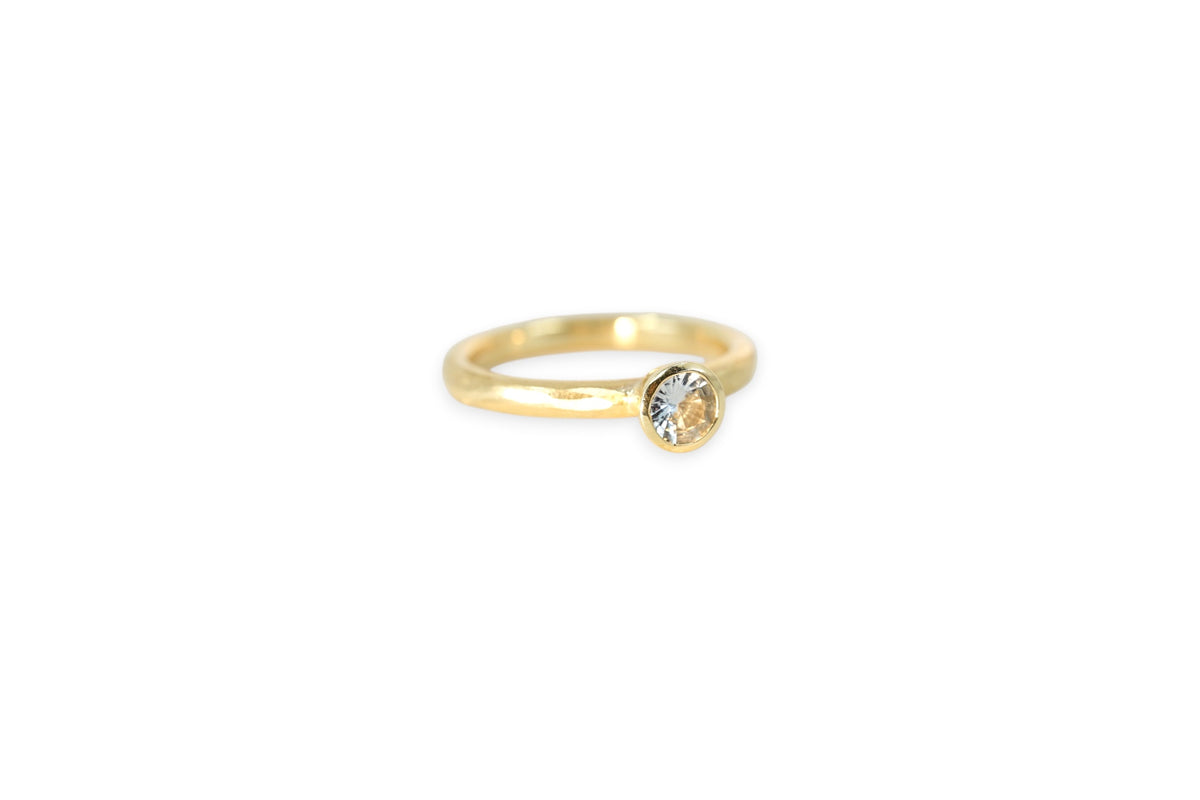 Pale Blue Sapphire Solitaire Ring | Libby Rak Jewellery