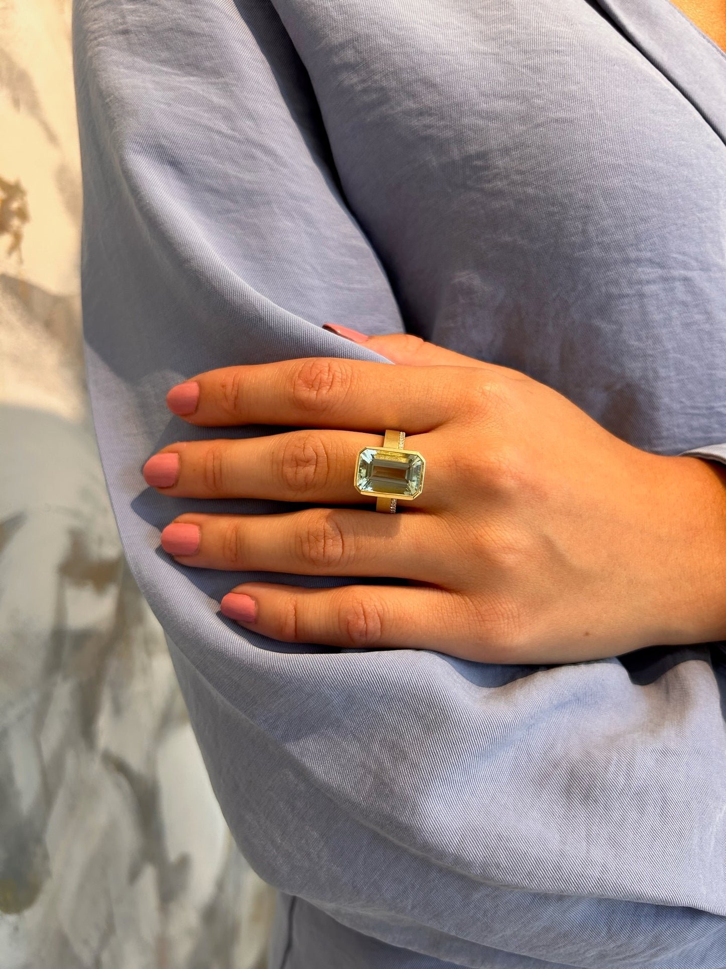 Green Beryl Darcy Ring