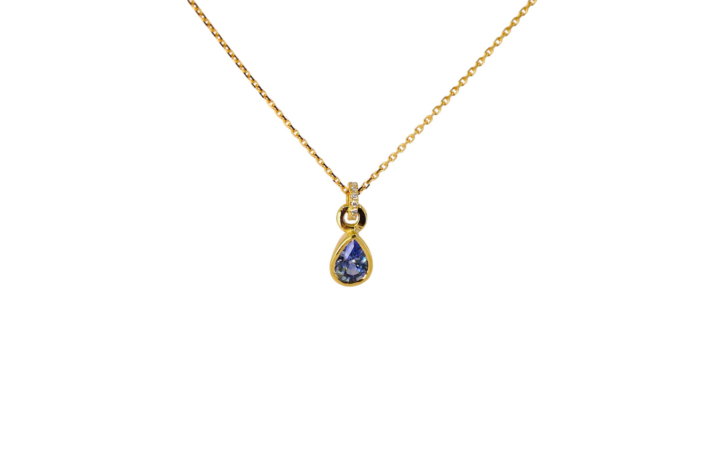 Sapphire and Diamond Pendant