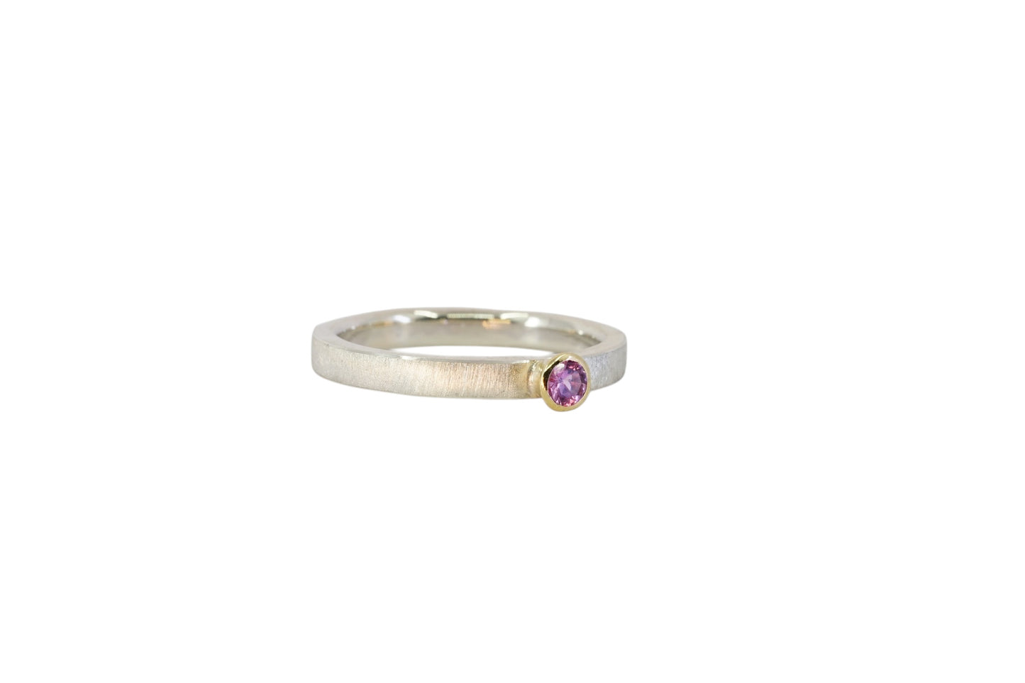 Little Bright Pink Sapphire Ring
