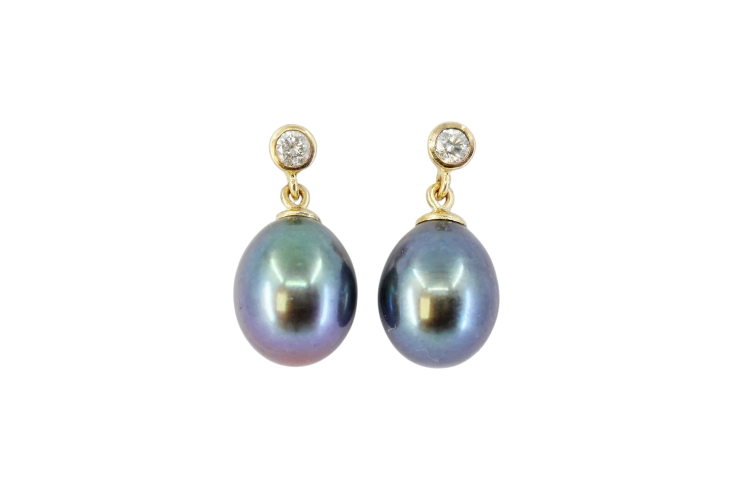 Diamond and Black Pearl Drops