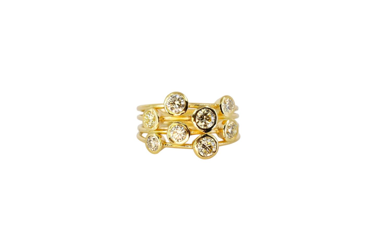 Champagne Diamond Jazz Ring