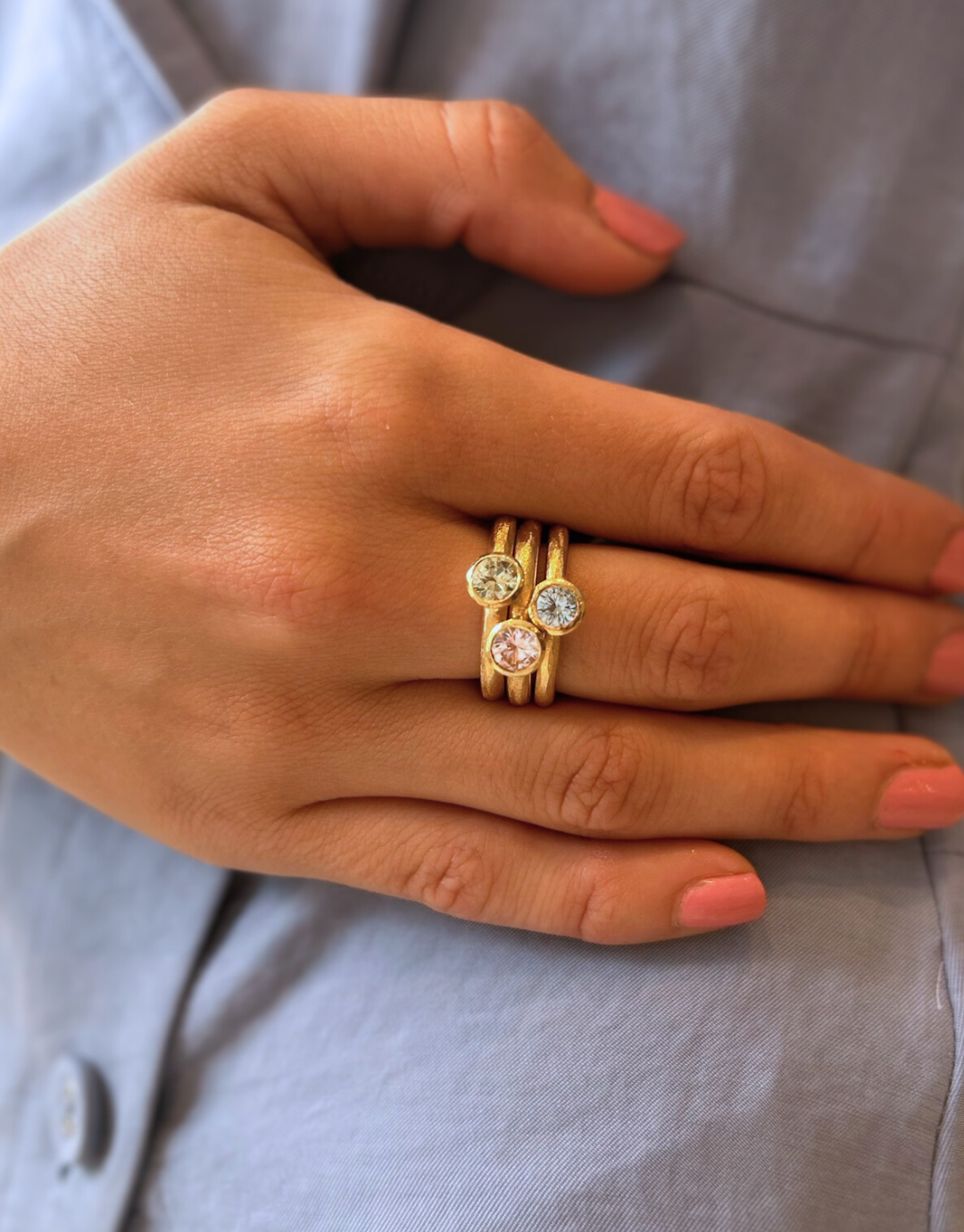 Sapphire Full Stack Rings