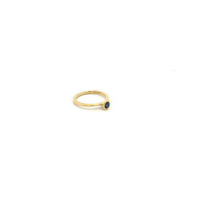 Blue Sapphire Tapered Stacking Ring