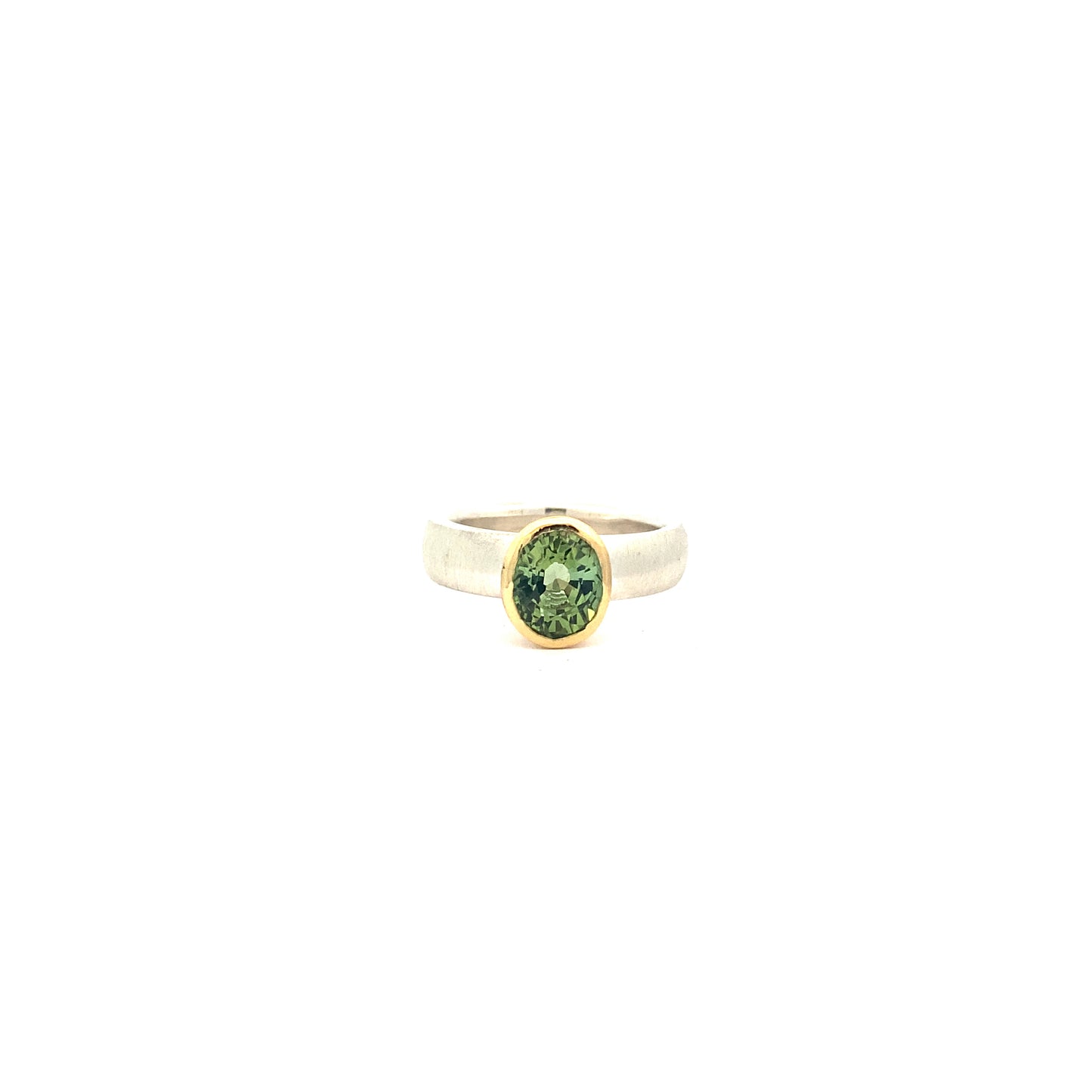 Spring Green Tourmaline Ring