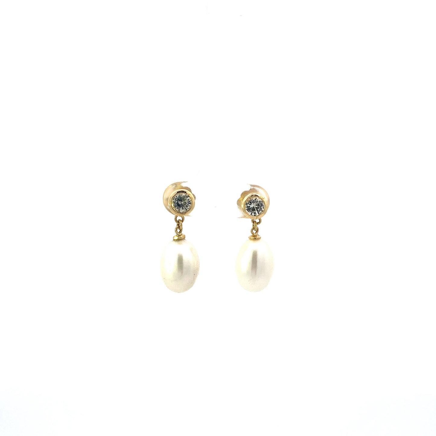 Champagne Sapphire and Pearl Drops