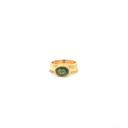 Green Tourmaline Darcy Ring