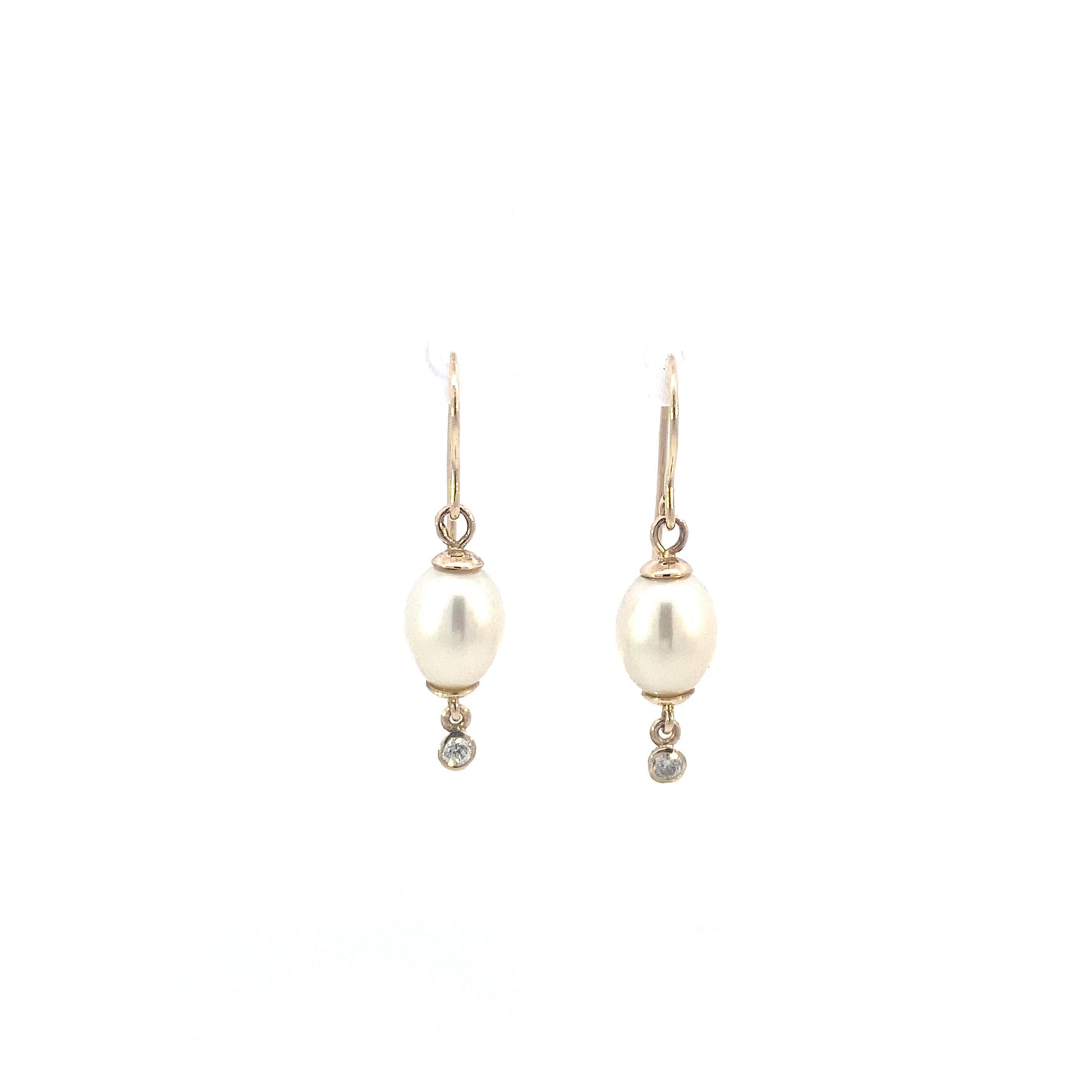 Pearl and Diamond Drops | Earrings