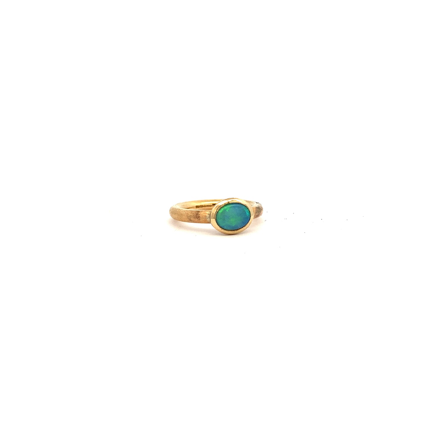 Oval Cut Opal Gold Ring