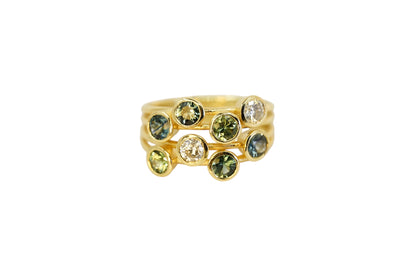 The Jazz Ring - Sapphire & Diamond