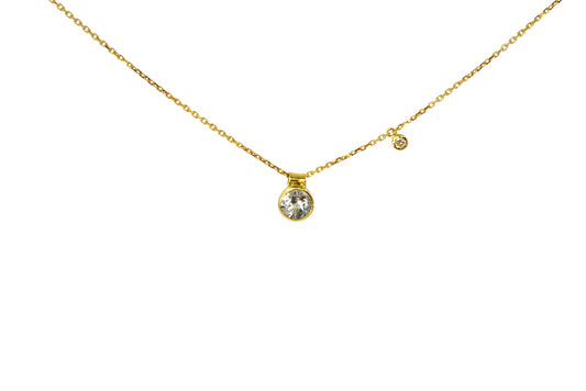 Pale Blue Sapphire Sweetie Necklace