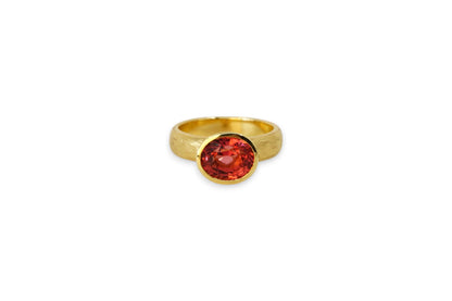 Chunky Pink Tourmaline Ring