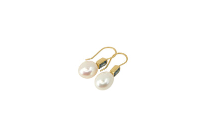 Aquamarine & Pearl Drop Earrings | Libby Rak Jewellery