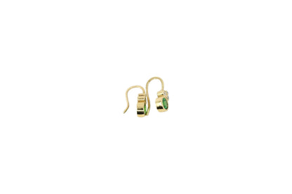 Tsavorite Garnet & Diamond Drop Earrings | Libby Rak Jewellery