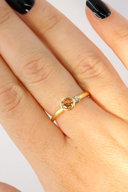 Orange  Sapphire Sweetie Ring | Libby Rak Jewellery
