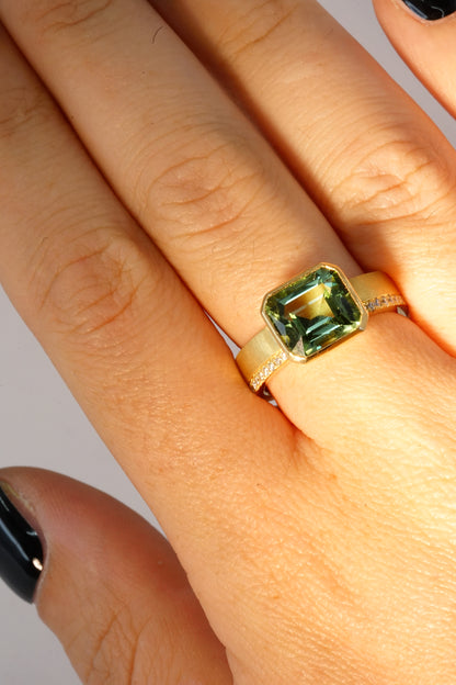 Green tourmaline Darcy Ring | Libby Rak Jewellery