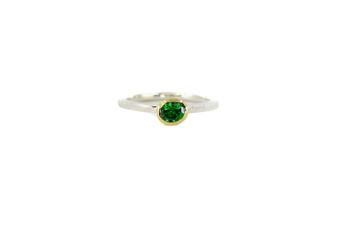 Tsavorite Garnet Stacking Ring