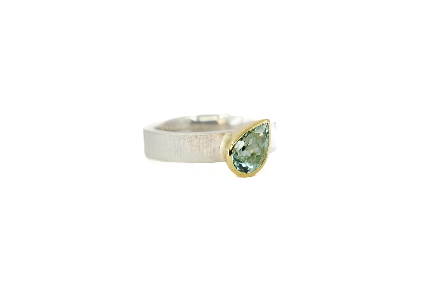 Pear Cut Beryl Ring